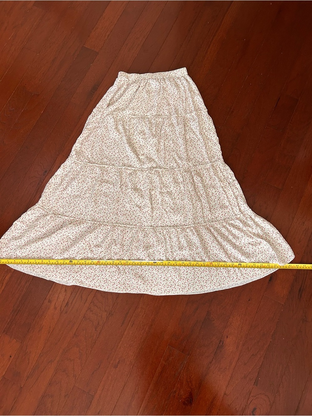 Brandy Melville Izzy Floral Tiered Maxi Skirt Made in Italy Viscose One Size - Picture 3 of 8